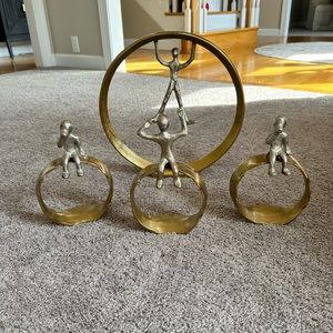 Uttermost Gold Circle Sculptures